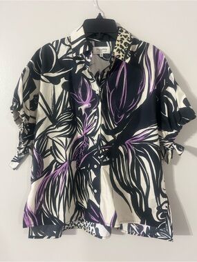 RARE*****NWOT Psophia Button Down 100% Cotton Too Sz XS.